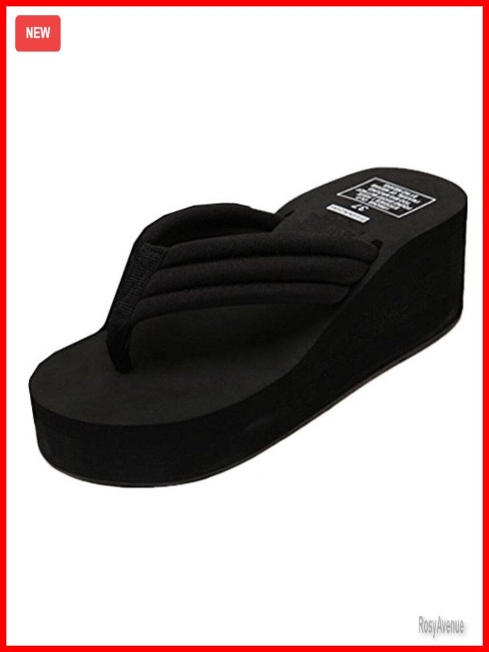 Womens High Wedge Beach Sandals Summer Thong Flip Flops Platform